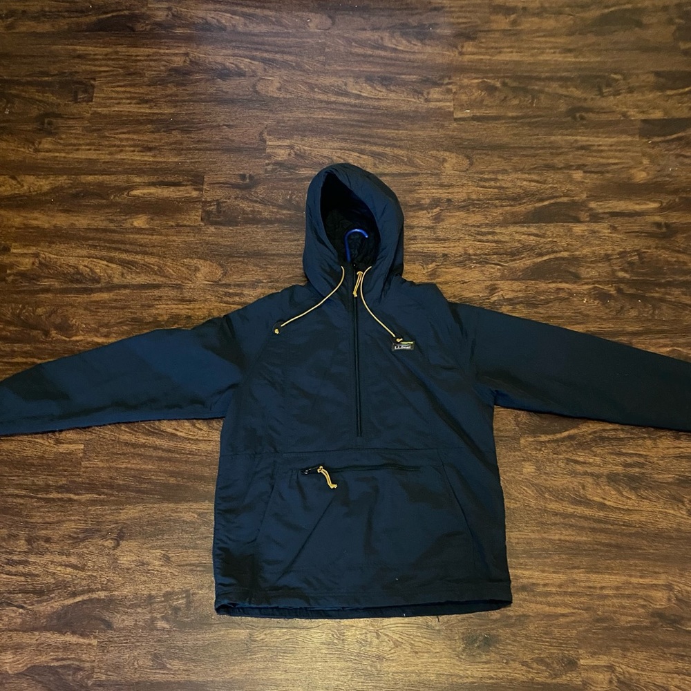 Black LL Bean Mountain Classic Anorak